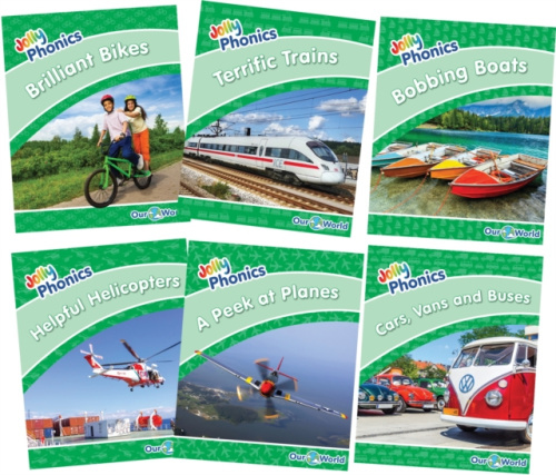 Jolly Phonics Readers Level 3, Our World, Complete Set, In Precursive Letters (British English edition)
