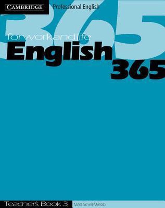 English 365 3 Teacher´s Book Cambridge University Press