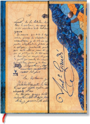 Gaudi, The Manuscript of Reus (Embellished Manuscripts Collection) Midi Unlined Hardback Journal (Elastic Band Closure)