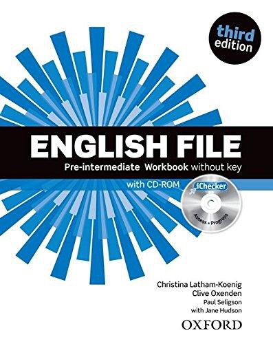 English File Pre-Intermediate (3rd Edition) Workbook with iChecker CD-ROM