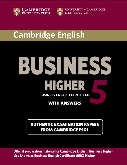 Cambridge BEC 5 Higher Student´s Book with answers Cambridge University Press