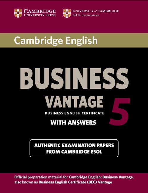 Cambridge BEC 5 Vantage Student´s Book with answers Cambridge University Press