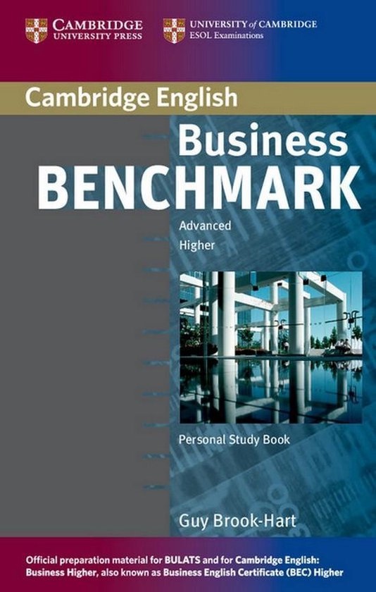 Business Benchmark Advanced Personal Study Book for BEC and BULATS Cambridge University Press