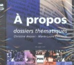 A PROPOS B1-B2 CD AUDIO Presses Universitaires de Grenoble (PUG)