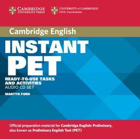 Instant PET Audio CD Set Cambridge University Press