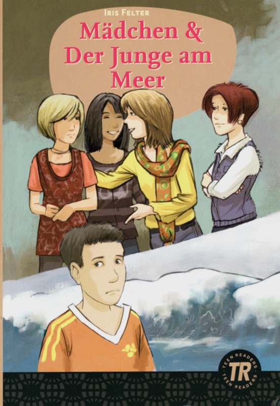 Mädchen und Der Junge am Meer
