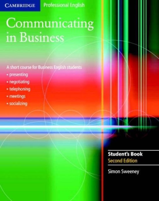 Communicating in Business 2nd Edition Students Book Cambridge University Press