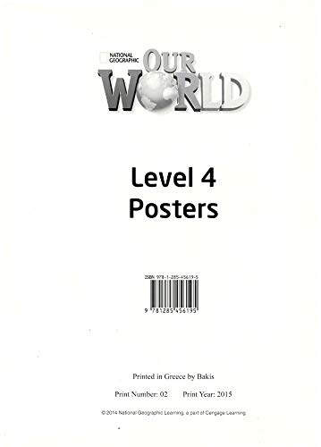 Our World 4 Poster Set National Geographic learning