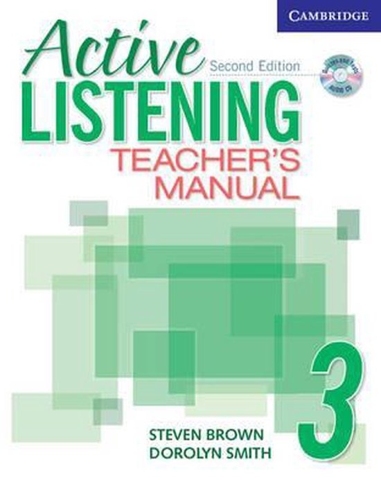 Active Listening Second Edition Level 3 Teacher´s Manual with Audio CD Cambridge University Press