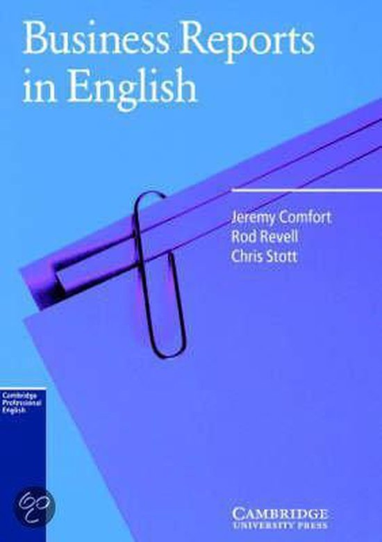 Business Reports in English Book Cambridge University Press