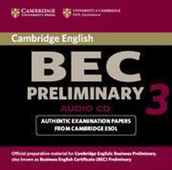 Cambridge BEC 3 Preliminary Audio CD Cambridge University Press