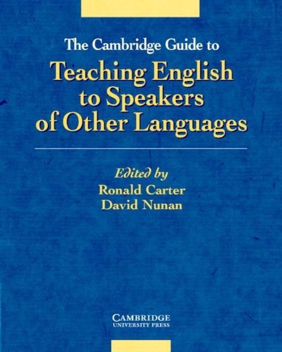 The Cambridge Guide to Teaching English to Speakers of Other Languages.