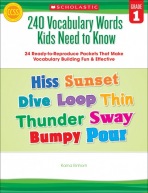 Teaching Resources - 240 Vocabulary Words Kids Need to Know 1
