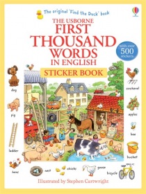 Usborne First Thousand Words in English Sticker Book Usborne Publishing