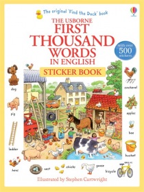 Usborne First Thousand Words in English Sticker Book