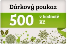 Dárkový poukaz v hodnotě 500 Kč AJSHOP.cz