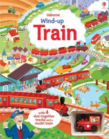 Wind-up train book with slot-together tracks Usborne Publishing