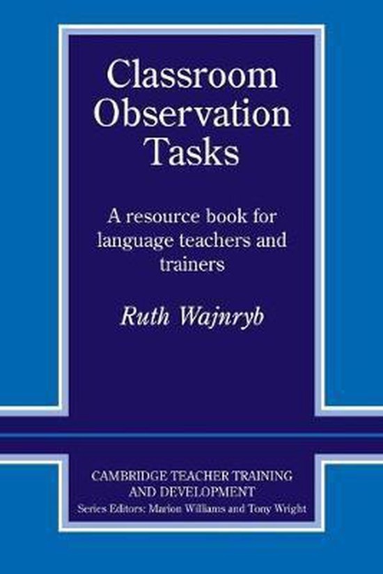 Classroom Observation Tasks PB Cambridge University Press
