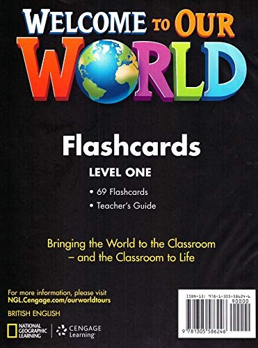 Welcome to Our World 1 Flashcards Set National Geographic learning