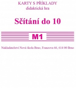 Sada kartiček M1 - sčítání do 10 - Mgr. Zdena Rosecká (1-15) Nakladatelství Nová škola Brno