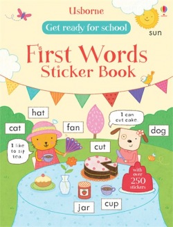 Usborne Get ready for school first words sticker book
