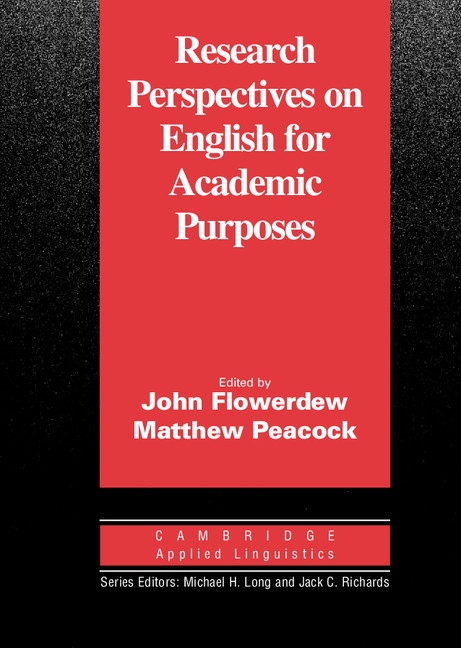 Research Perspectives on English for Academic Purposes Cambridge University Press