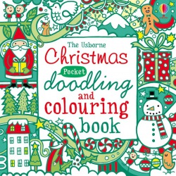 Christmas pocket doodling and colouring book