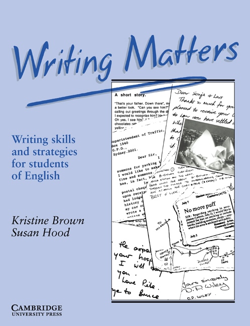 Writing Matters Book Cambridge University Press