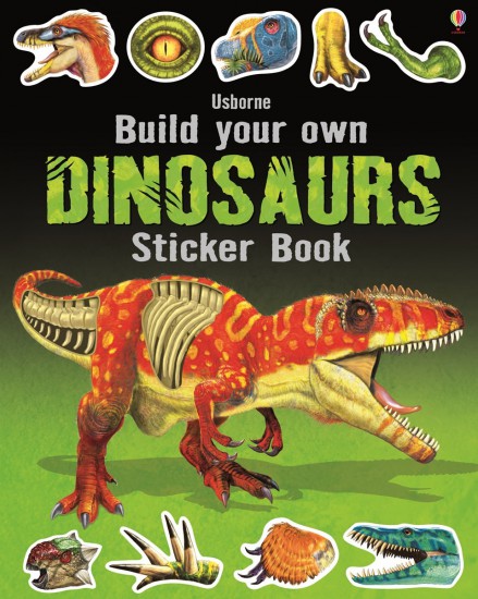 Build your own dinosaurs sticker book Usborne Publishing