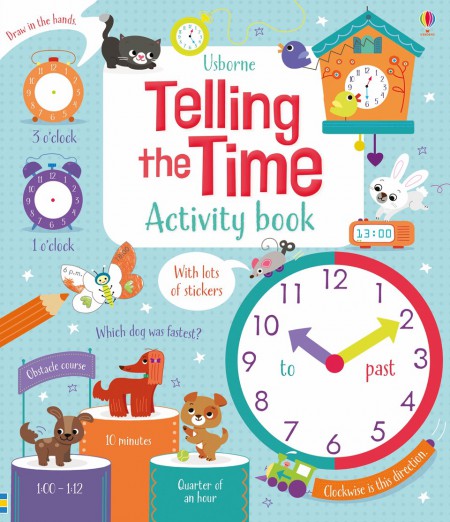 Telling the time activity book Usborne Publishing