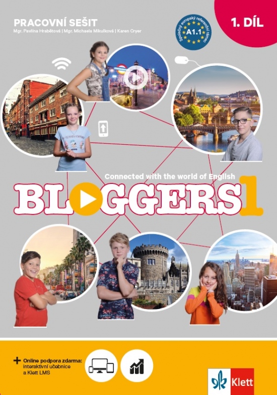 Bloggers 1 A1.1 2 dílný pracovní sešit s kódem Klett nakladatelství