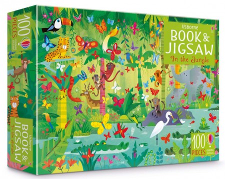 Usborne jigsaw with a picture book In the jungle Usborne Publishing