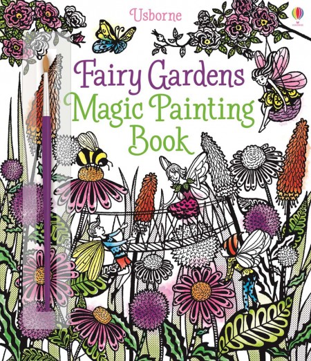 Fairy gardens magic painting book Usborne Publishing