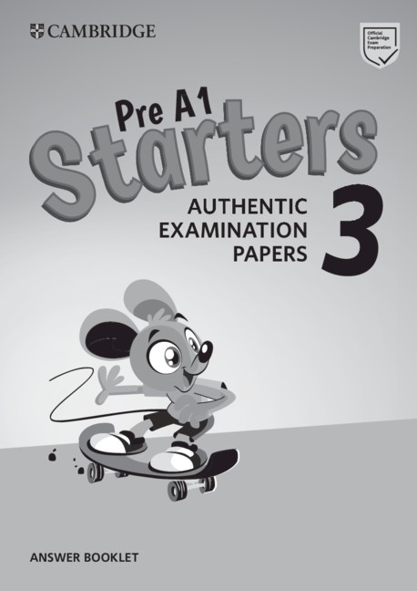 Pre A1 Starters 3 Authentic Examination Papers Answer Booklet Cambridge University Press