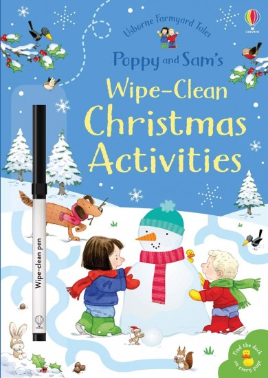 Poppy and Sam´s wipe-clean Christmas activities Usborne Publishing