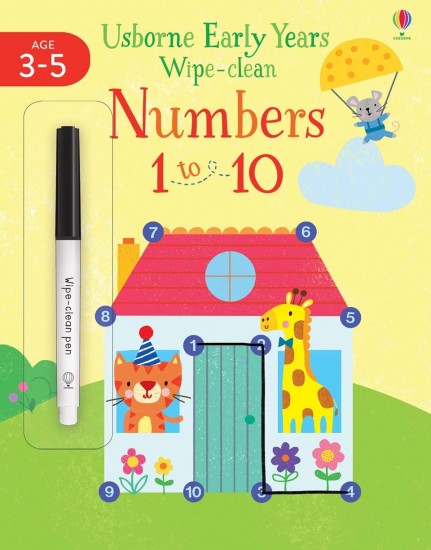 Early Years Wipe-Clean Numbers 1 to 10 Usborne Publishing