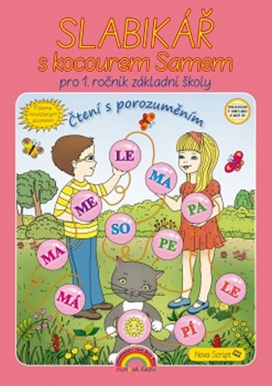 Nevázané písmo - Slabikář s kocourem Samem, Čtení s porozuměním 11-90N