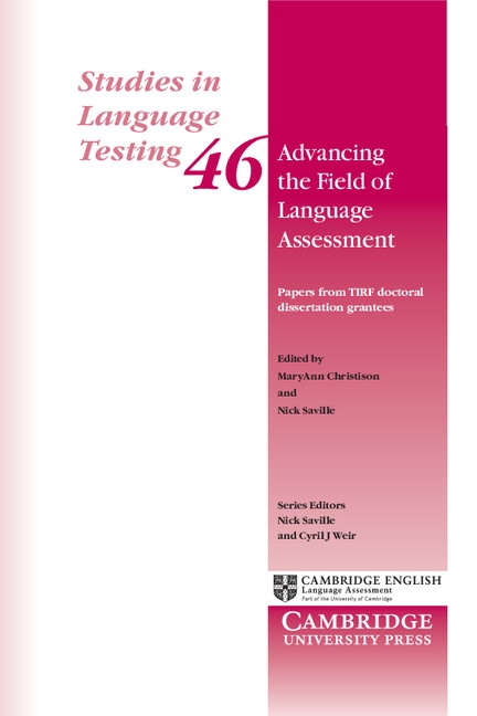 Advancing the Field of Language Assessment Cambridge University Press