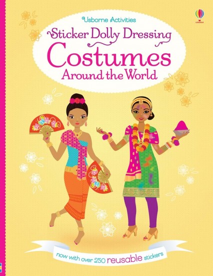 Sticker dolly dressing Costumes around the world