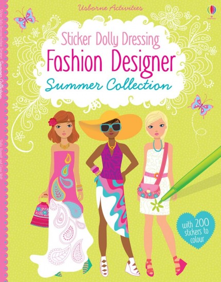 Sticker dolly dressing fashion designer