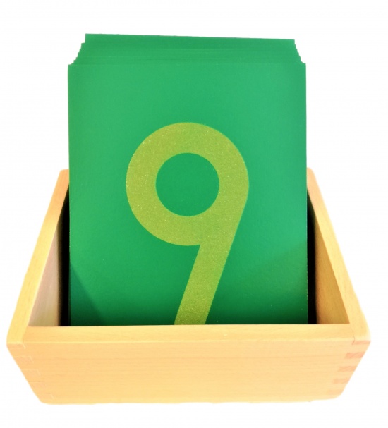 Smirkové číslice s krabičkou Montessori
