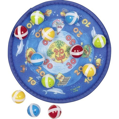 Terč na suchý zip s 12 míčky – Oceán Montessori