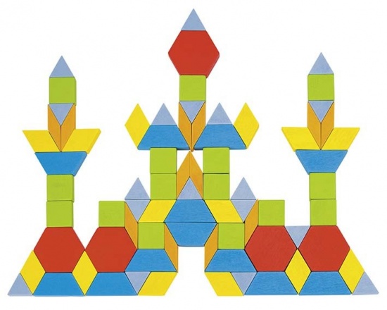 Skládací puzzle - geometrické tvary Montessori
