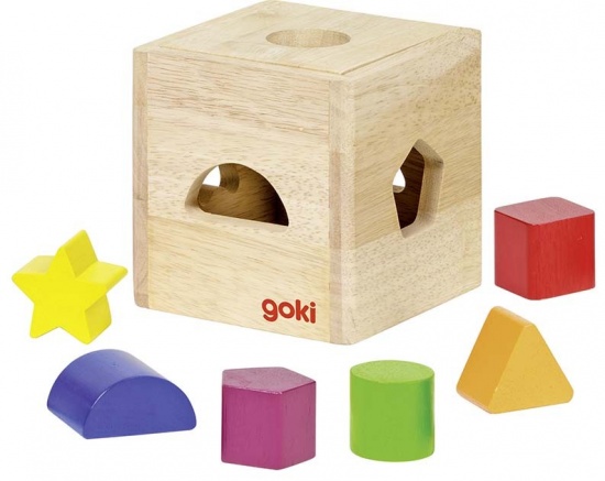 Dřevěná vkládačka II – tvary Montessori