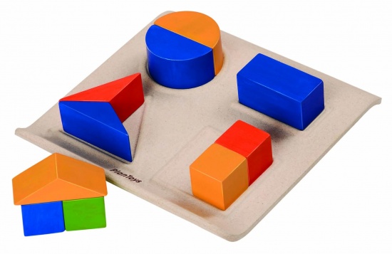 Skládání zlomkových tvarů Montessori