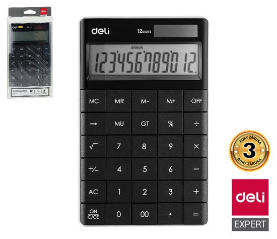 Kalkulačka DELI E1589P černá DELI