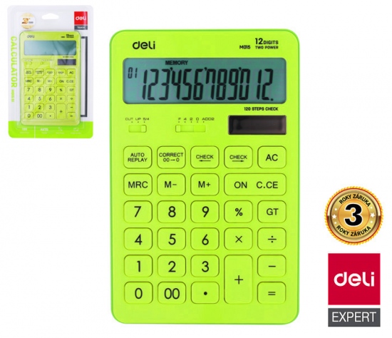 Kalkulačka DELI EM01551 MACARON zelená DELI