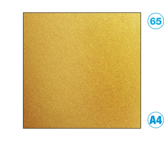 Papír A4 barevný zlatý Folia