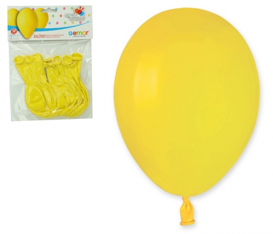 Balónky 10ks OBYČ. žluté SMART BALLOONS s.r.o.