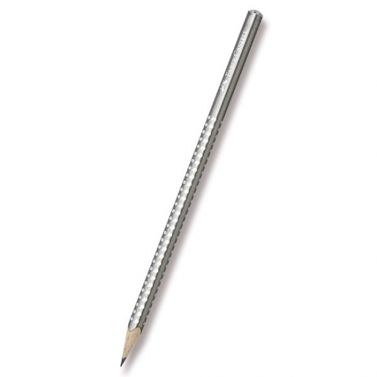 Grafitová tužka Faber Castell SPARKLE perleťově stříbrná Faber-Castell